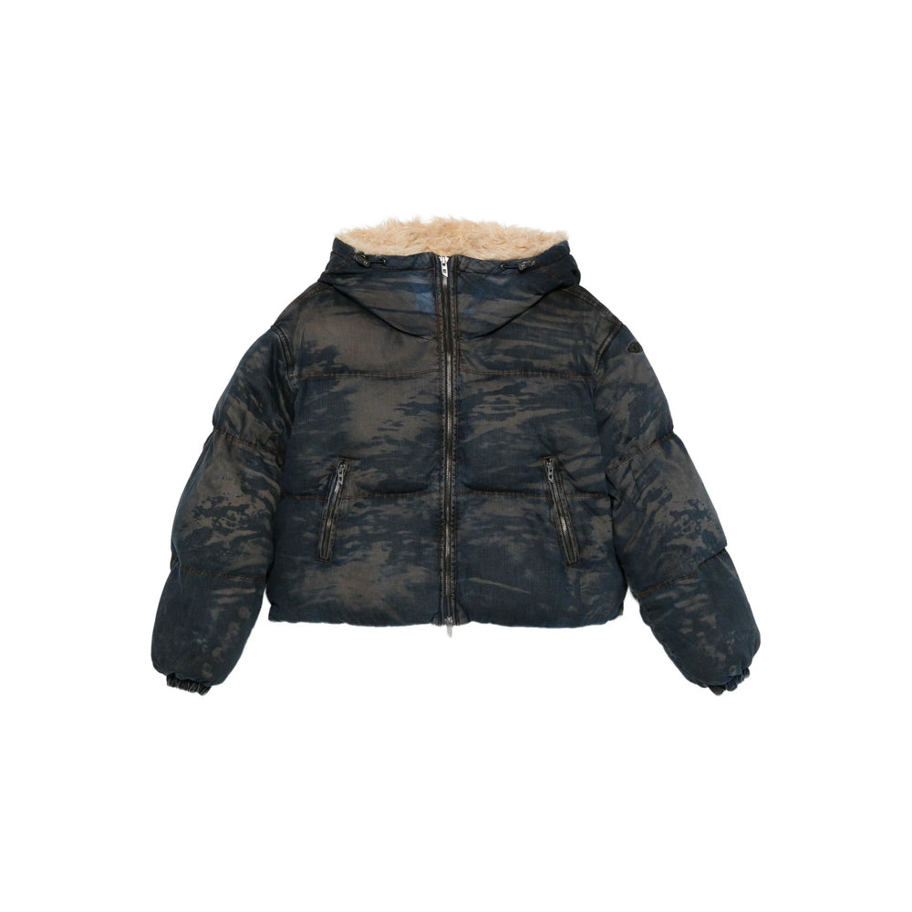 Diesel Blue Jackets - Puffer Jackets Women - 1