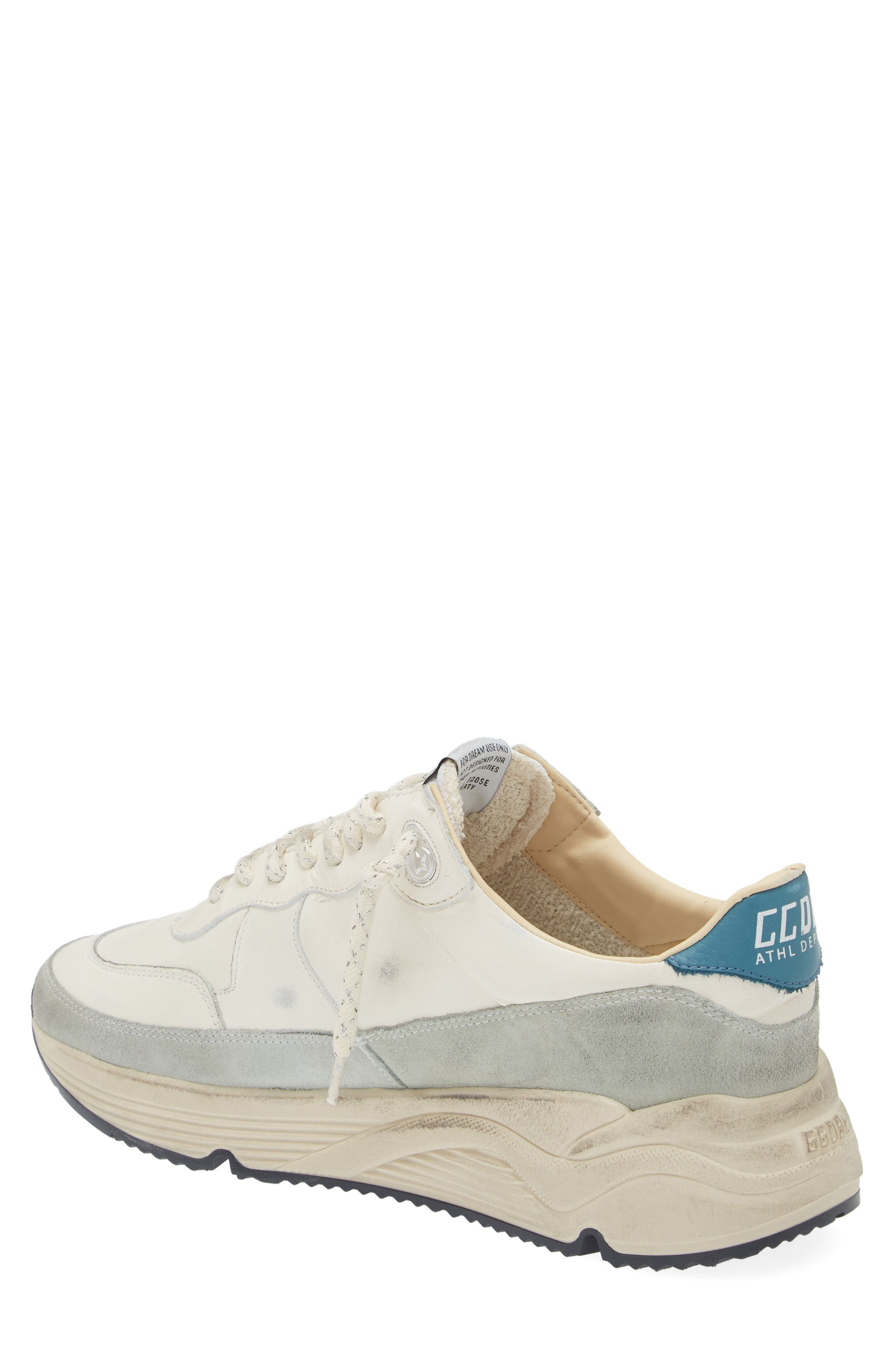 Golden Goose Running Sole Sneaker in White/Petroleum/Ice at Nordstrom - 2