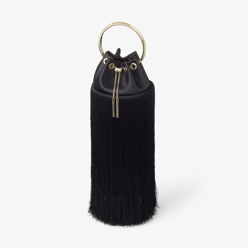 Bon Bon
Black Satin Bag with Fringes 4