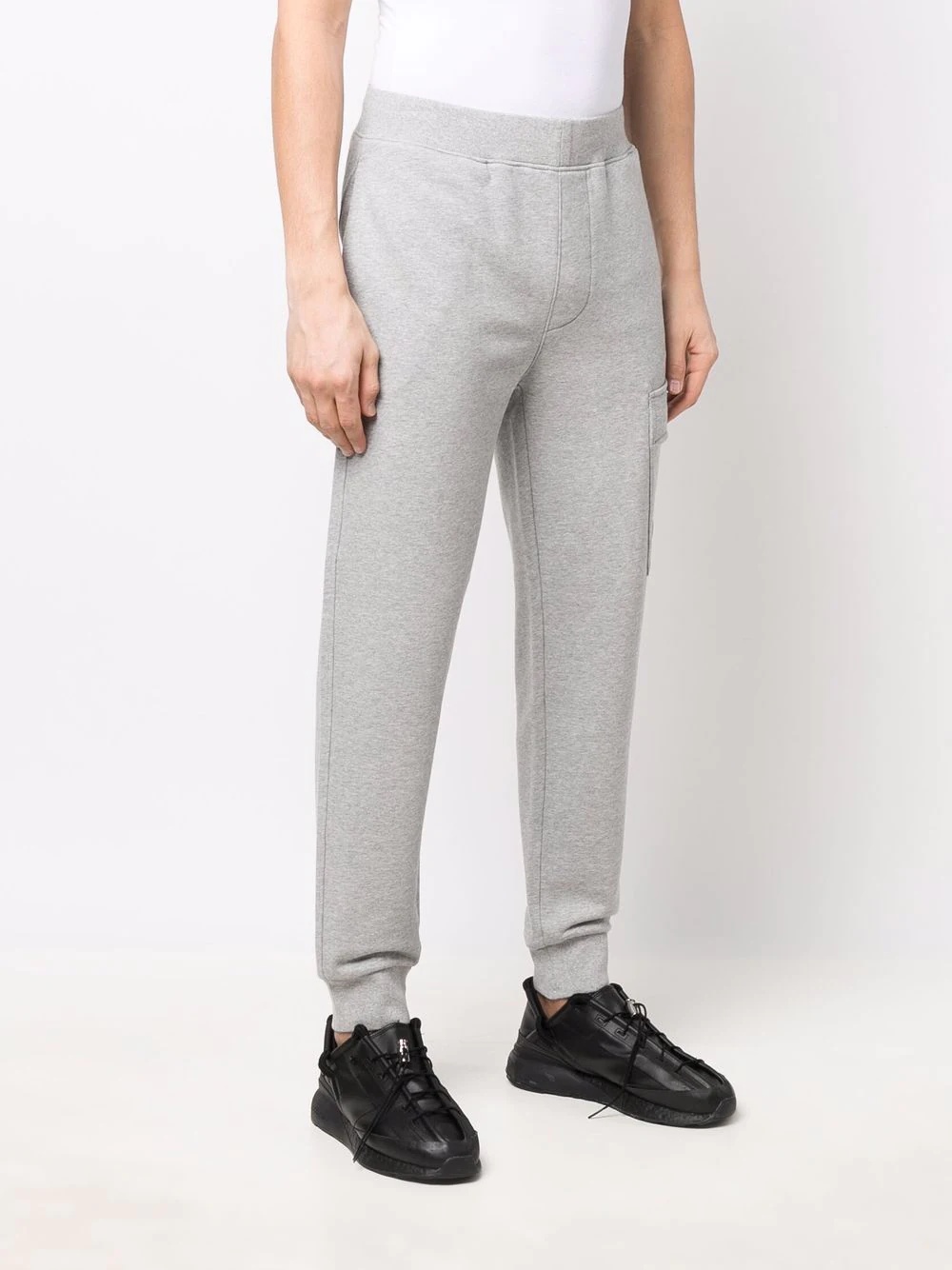 Lens-detailed cotton track pants - 3