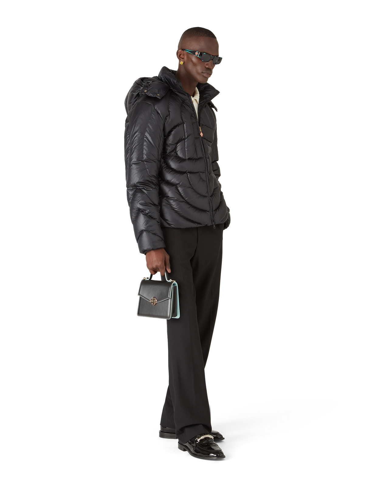 Monogram Quilted Nylon Puffer Jacket | Casablanca Paris - 4