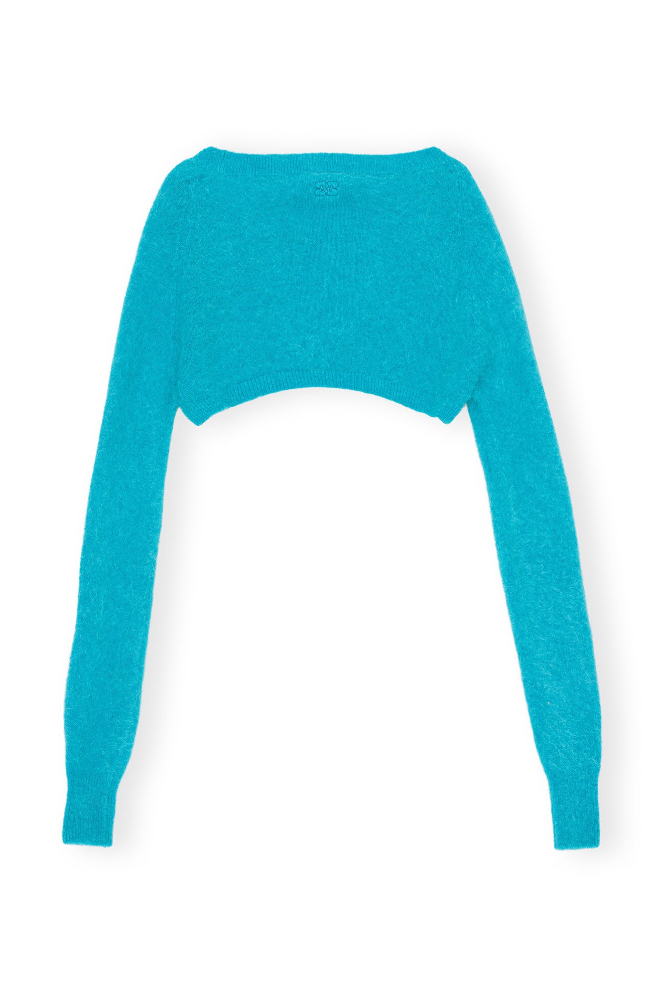 BLUE BRUSHED ALPACA BOLERO - 10