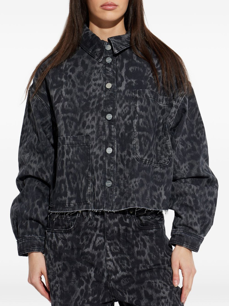 Nicky leopard-print denim jacket 3