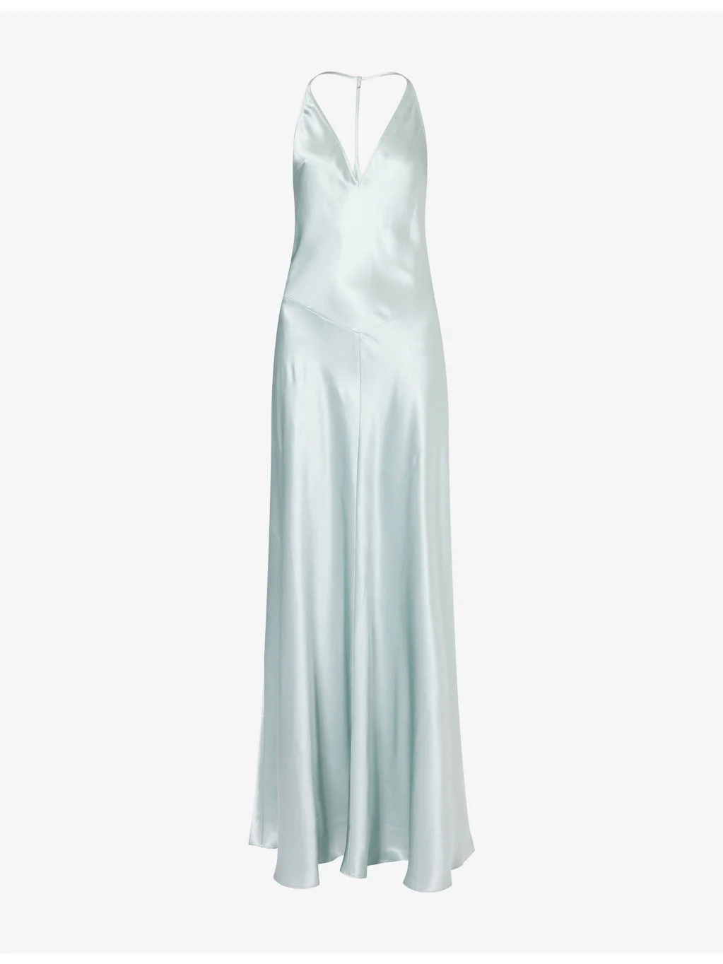Lara V-Neck Silk Maxi Dress - 1