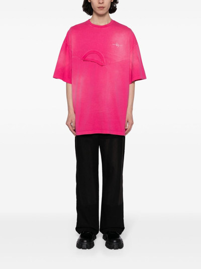 FENG CHEN WANG deconstructed cotton T-shirt outlook