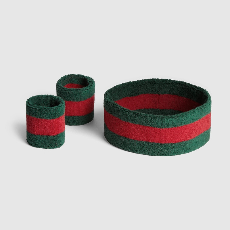 GUCCI Cotton headband and wristbands set outlook