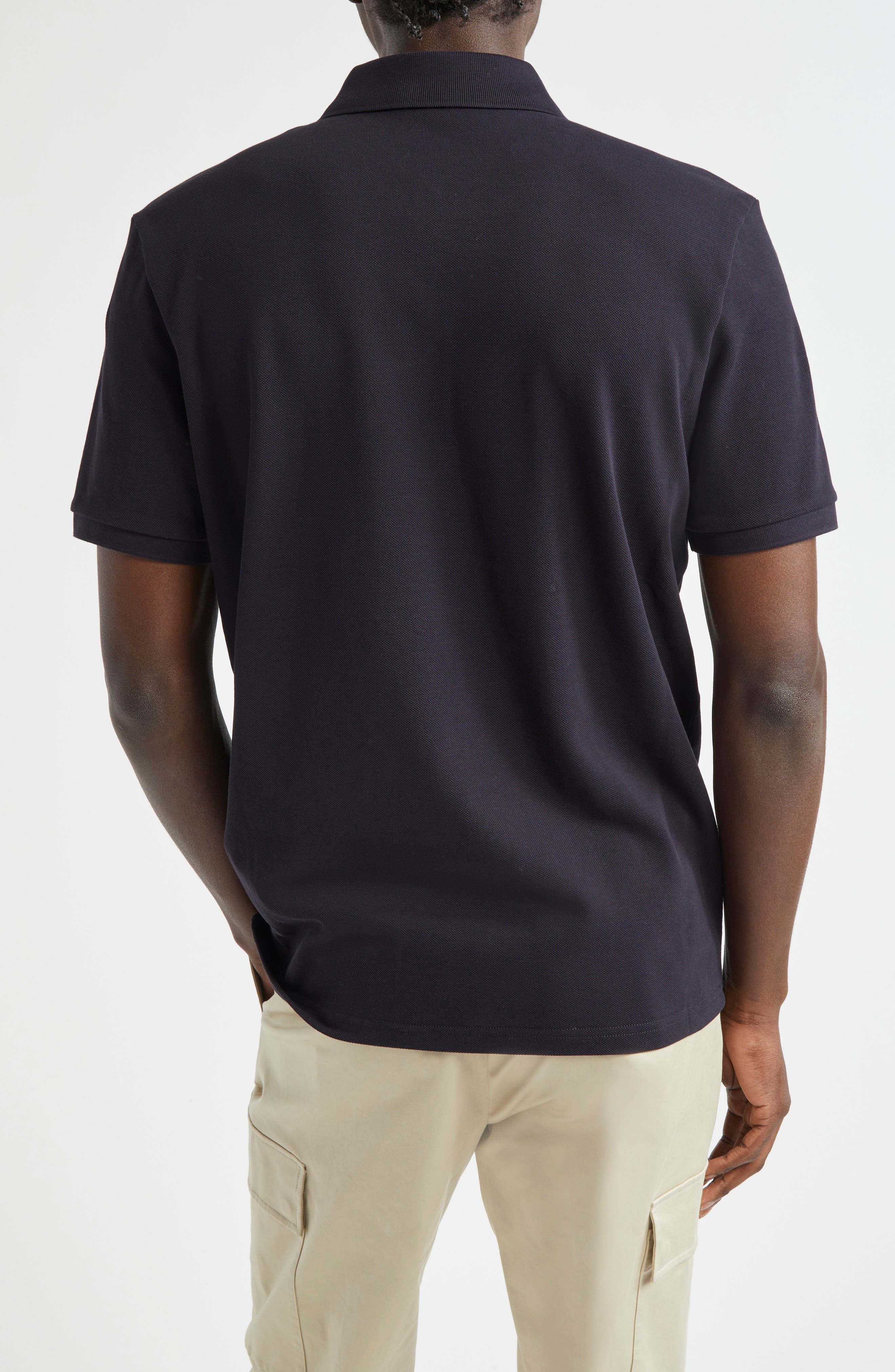 Logo Snap Placket Cotton Polo - 2