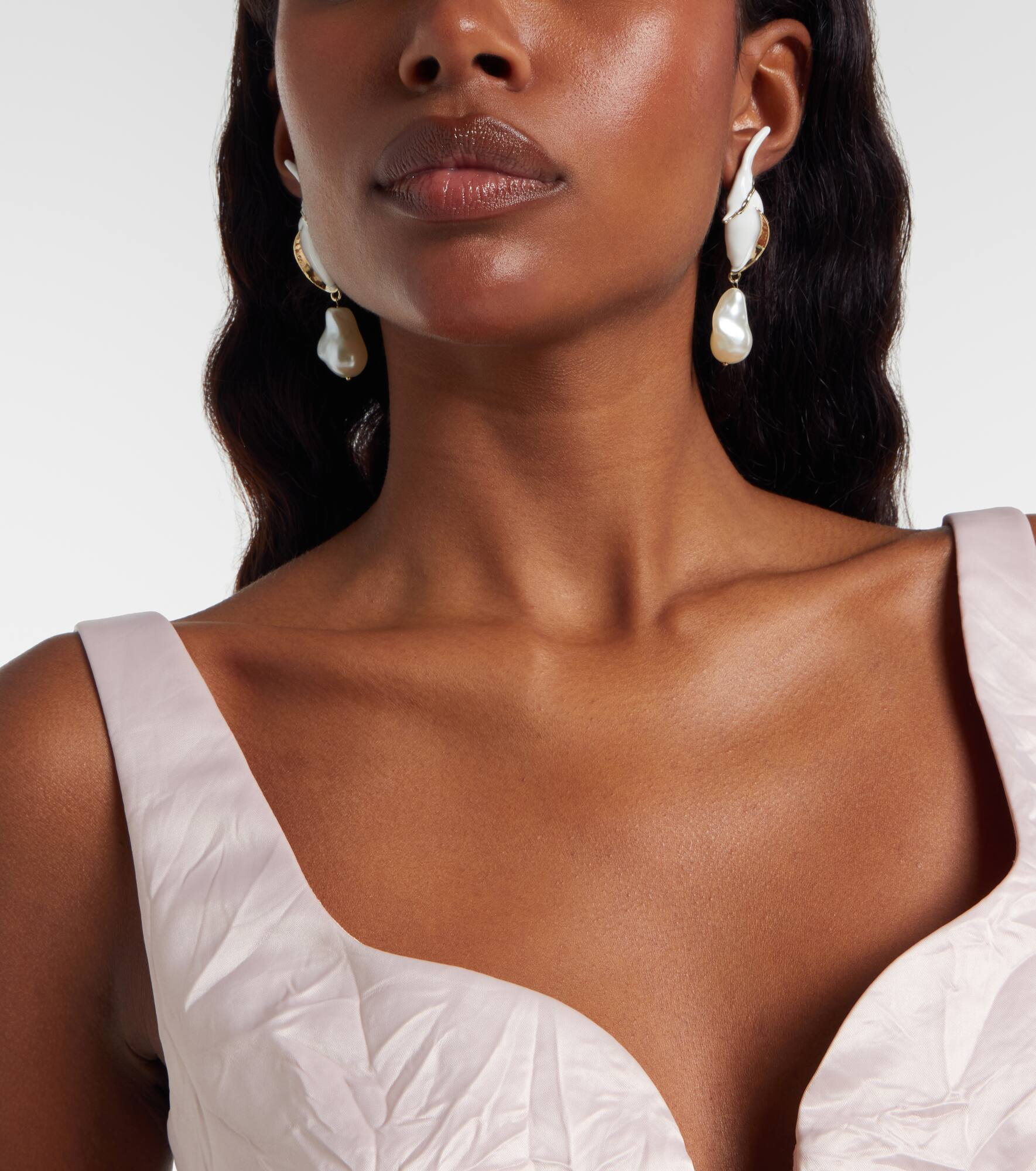 Pearl drop earrings - 6