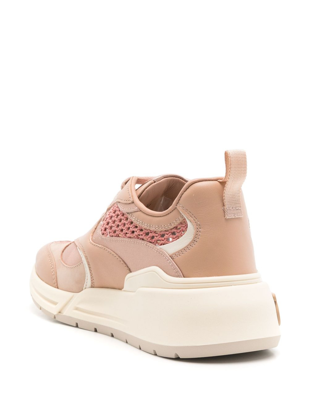 Gancini-embossed panelled sneakers - 3