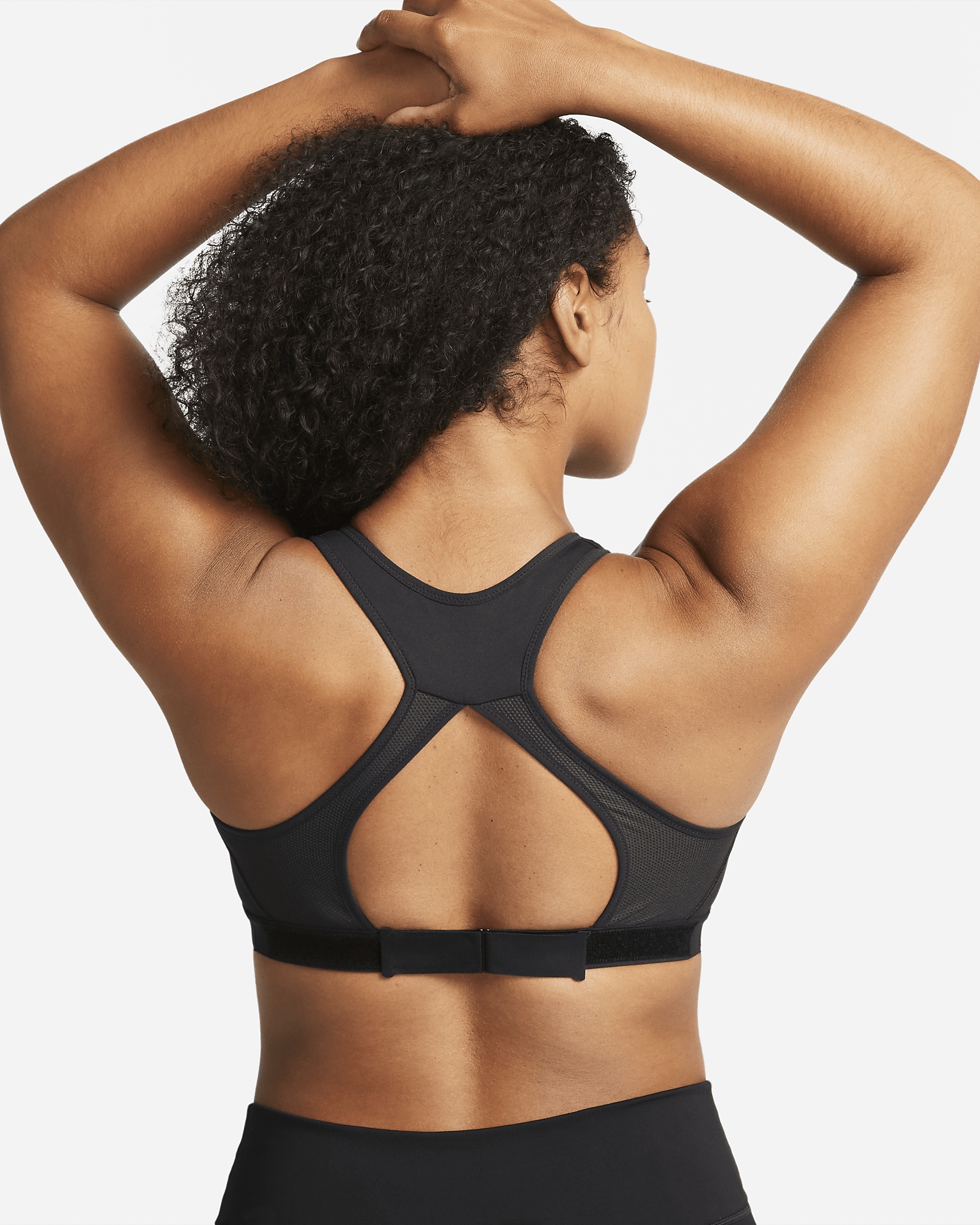 Nike Swoosh Women's High-Support Non-Padded Adjustable Sports Bra - 1