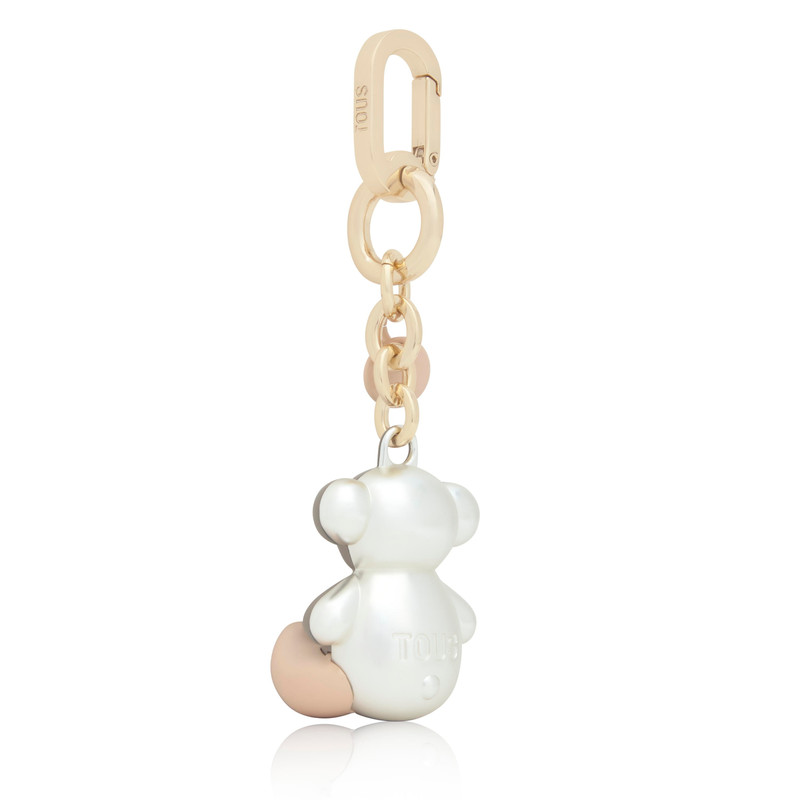 TOUS Taupe Key ring Metal Bold Bear outlook