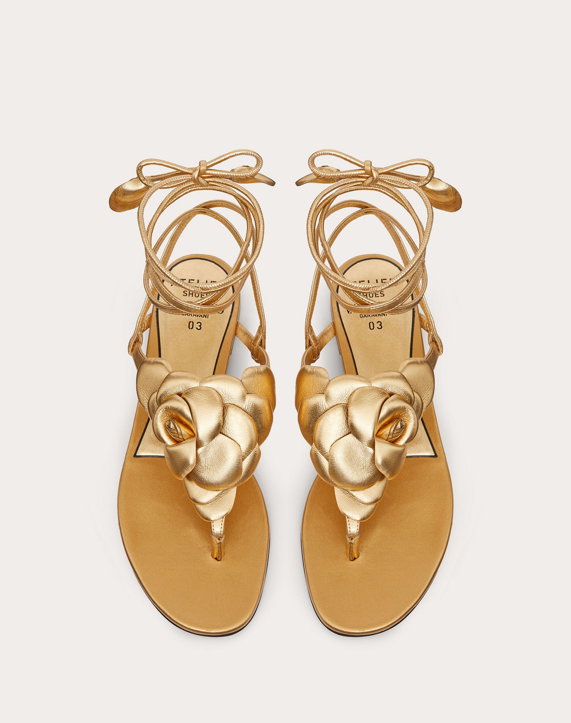 VALENTINO GARAVANI ATELIER SHOES 03 ROSE EDITION FLAT THONG SANDAL - 4