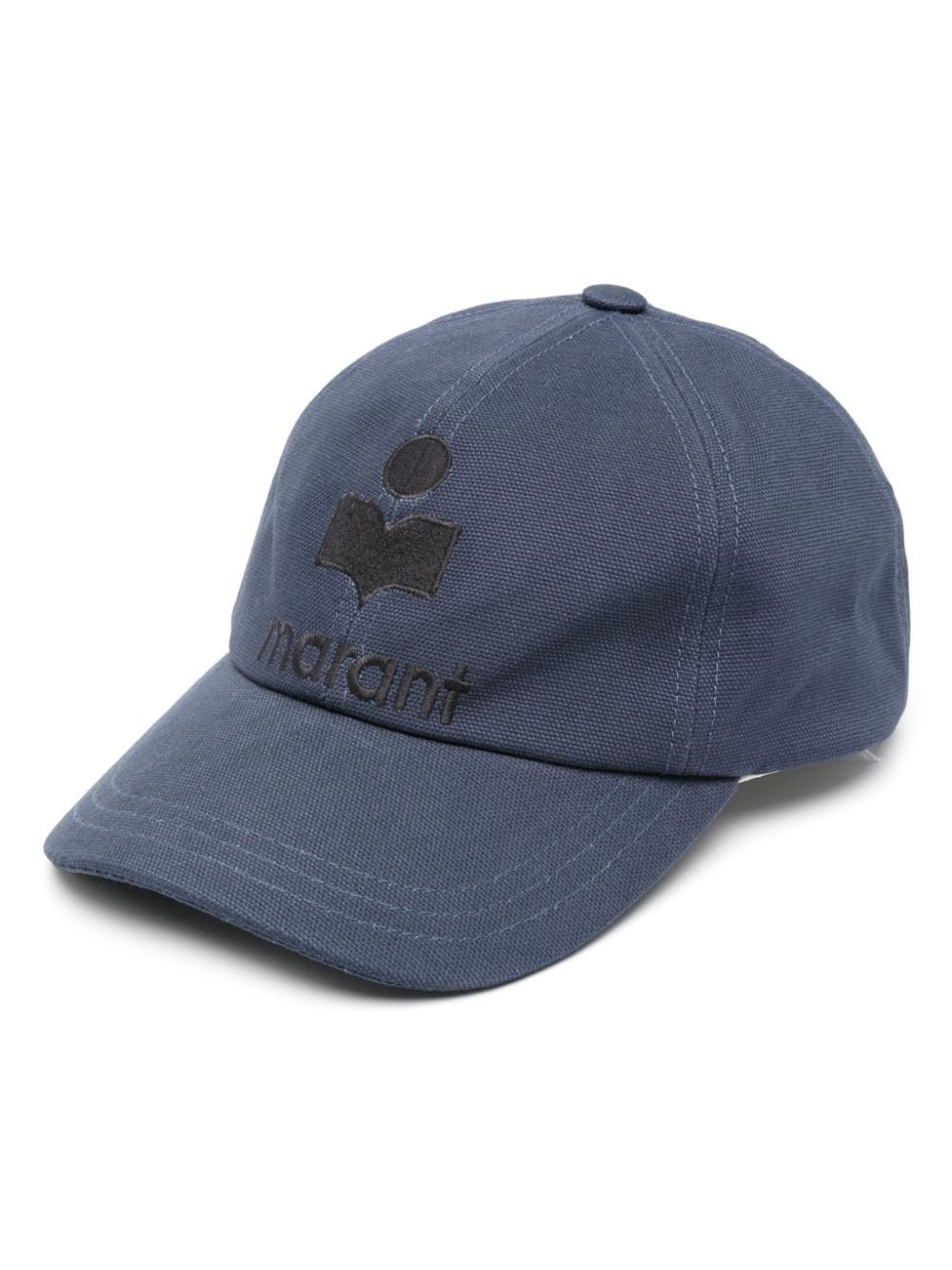 embroidered-logo cotton cap - 1