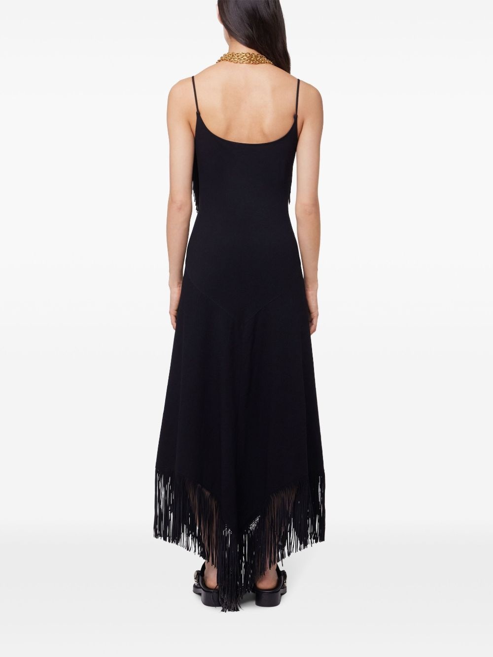 crepe maxi dress - 4