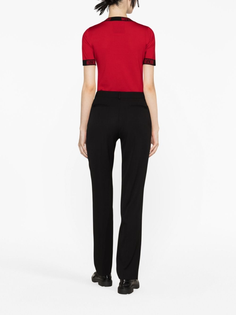 virgin wool tailored trousers - 4
