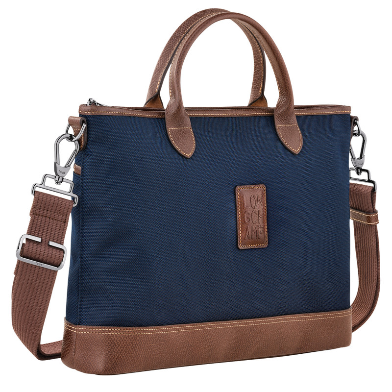 Boxford S Briefcase Blue - Canvas 3