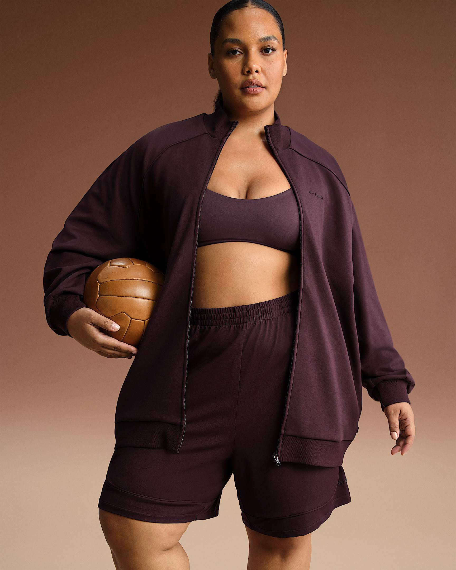 NikeSKIMS Matte Tricot Women's Oversized Full-Zip Track Jacket - 9