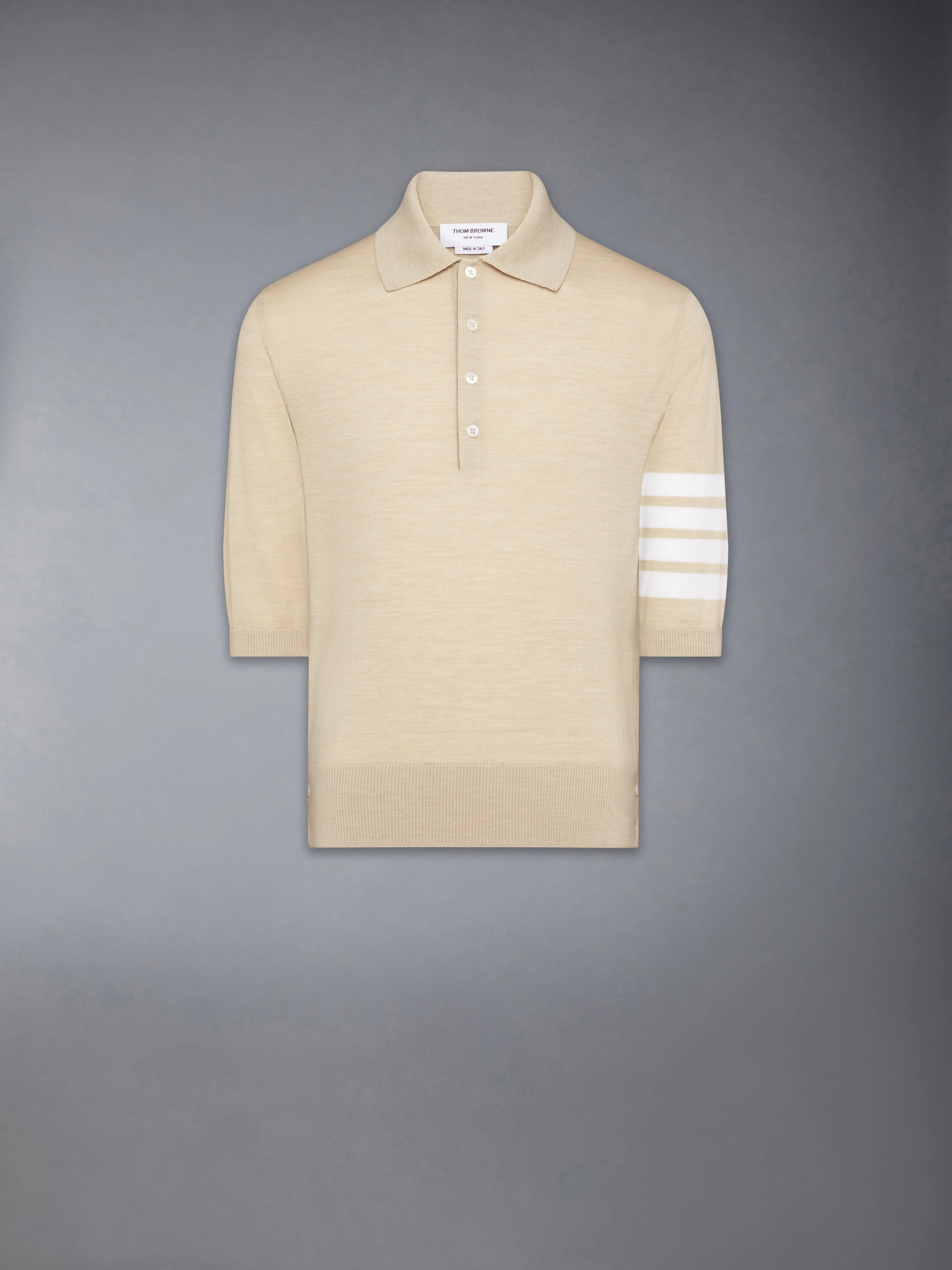FINE MERINO WOOL 4-BAR POLO - 1