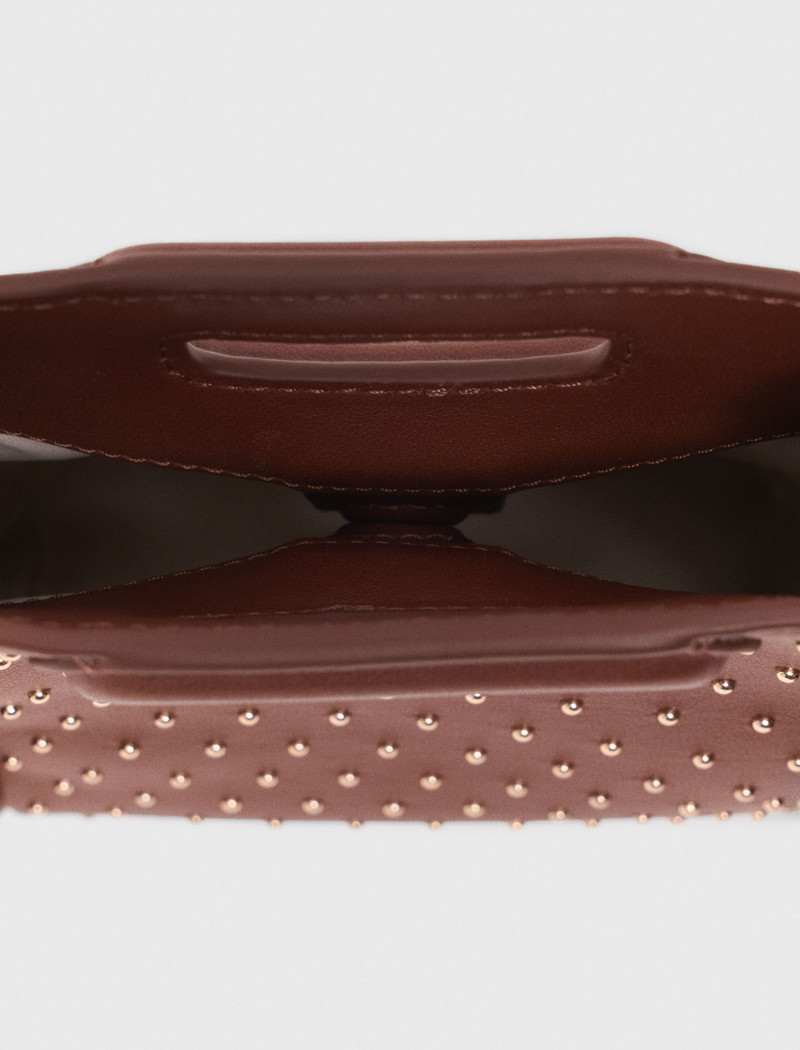 Leather M mini bag with studs 6