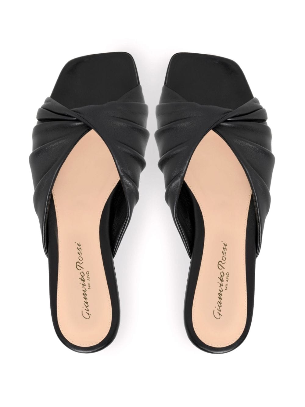 Selene leather slides - 3