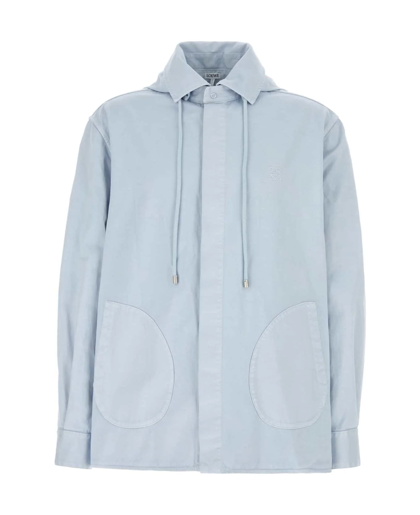 Pastel Light Blue Cotton Jacket - 1