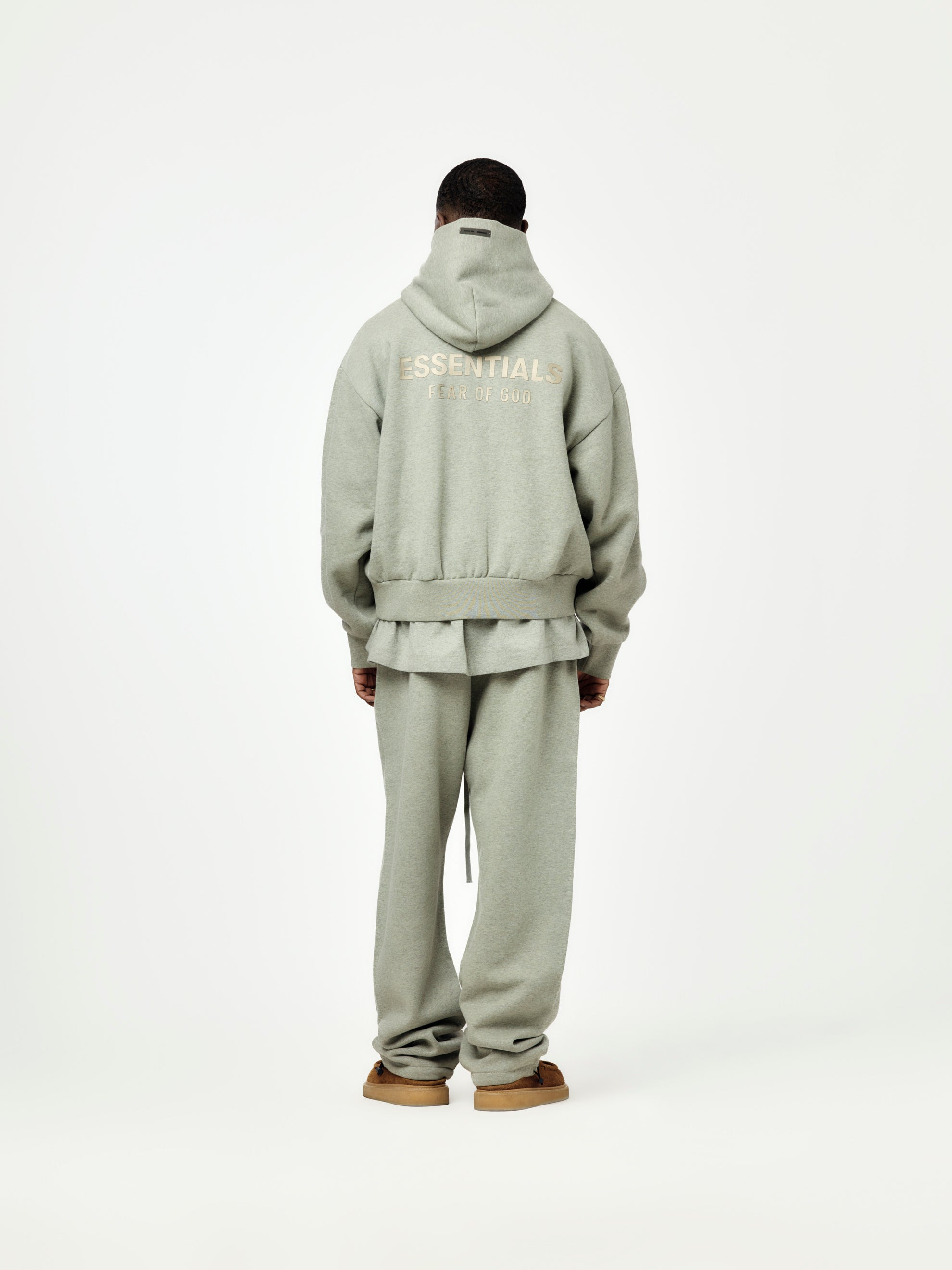 CLASSIC FIT FLEECE HOODIE (CONCRETE) - 5
