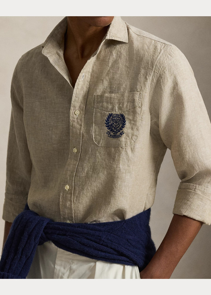 Wimbledon Classic Fit Linen Shirt 5