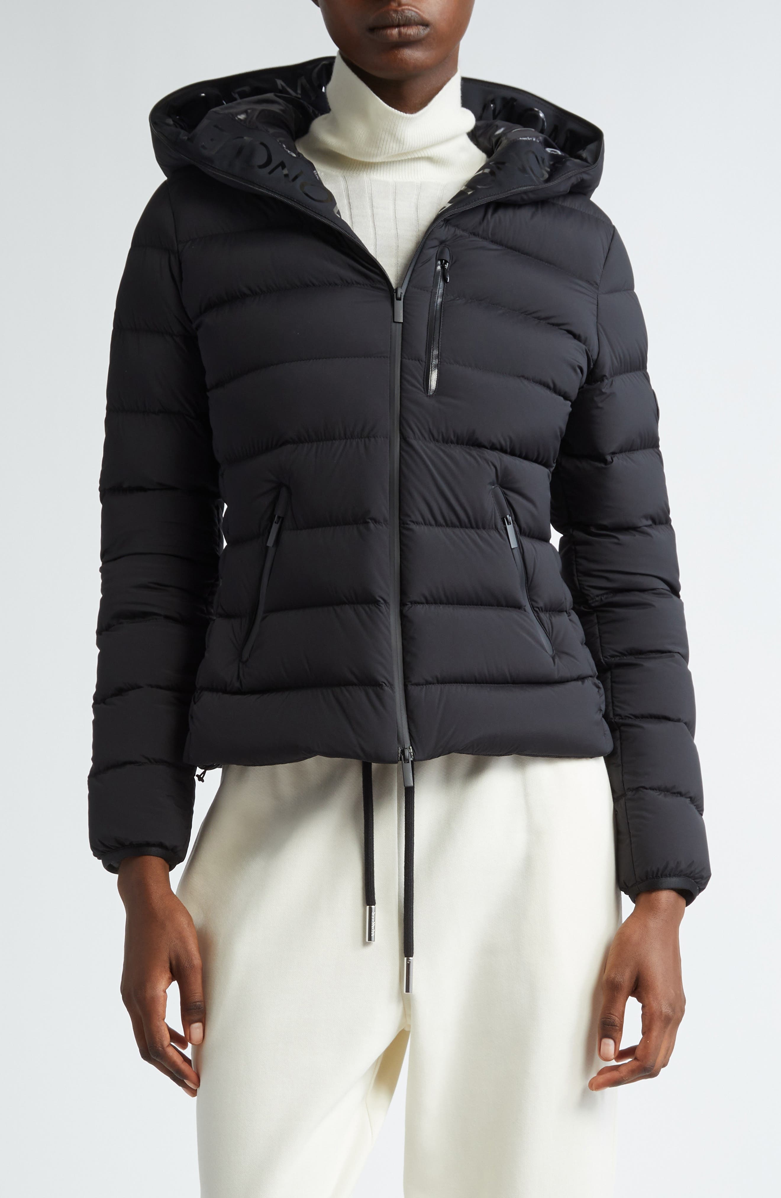 Herbe Quilted Hooded Down Puffer Jacket - 1