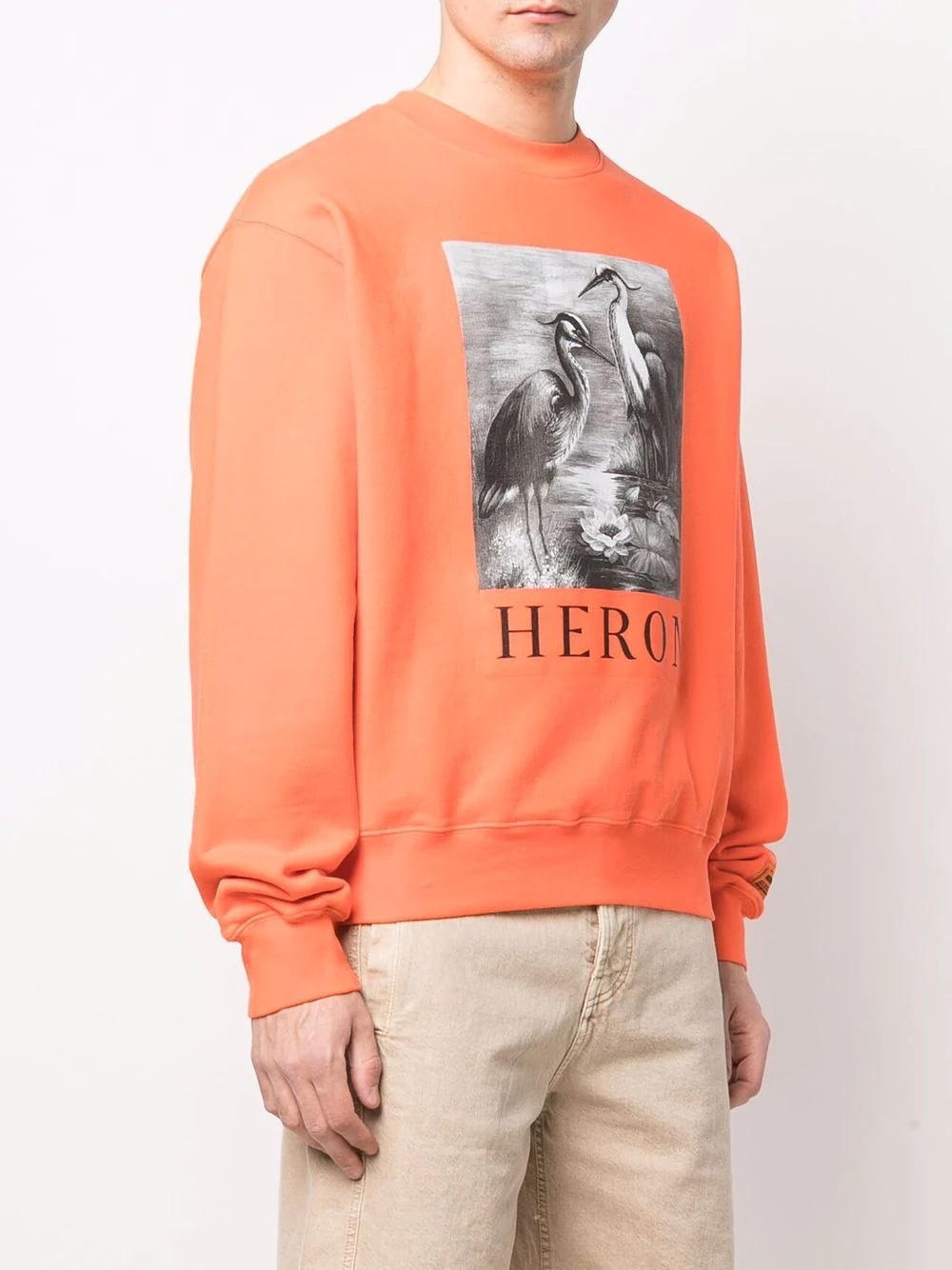 heron-print sweatshirt - 3