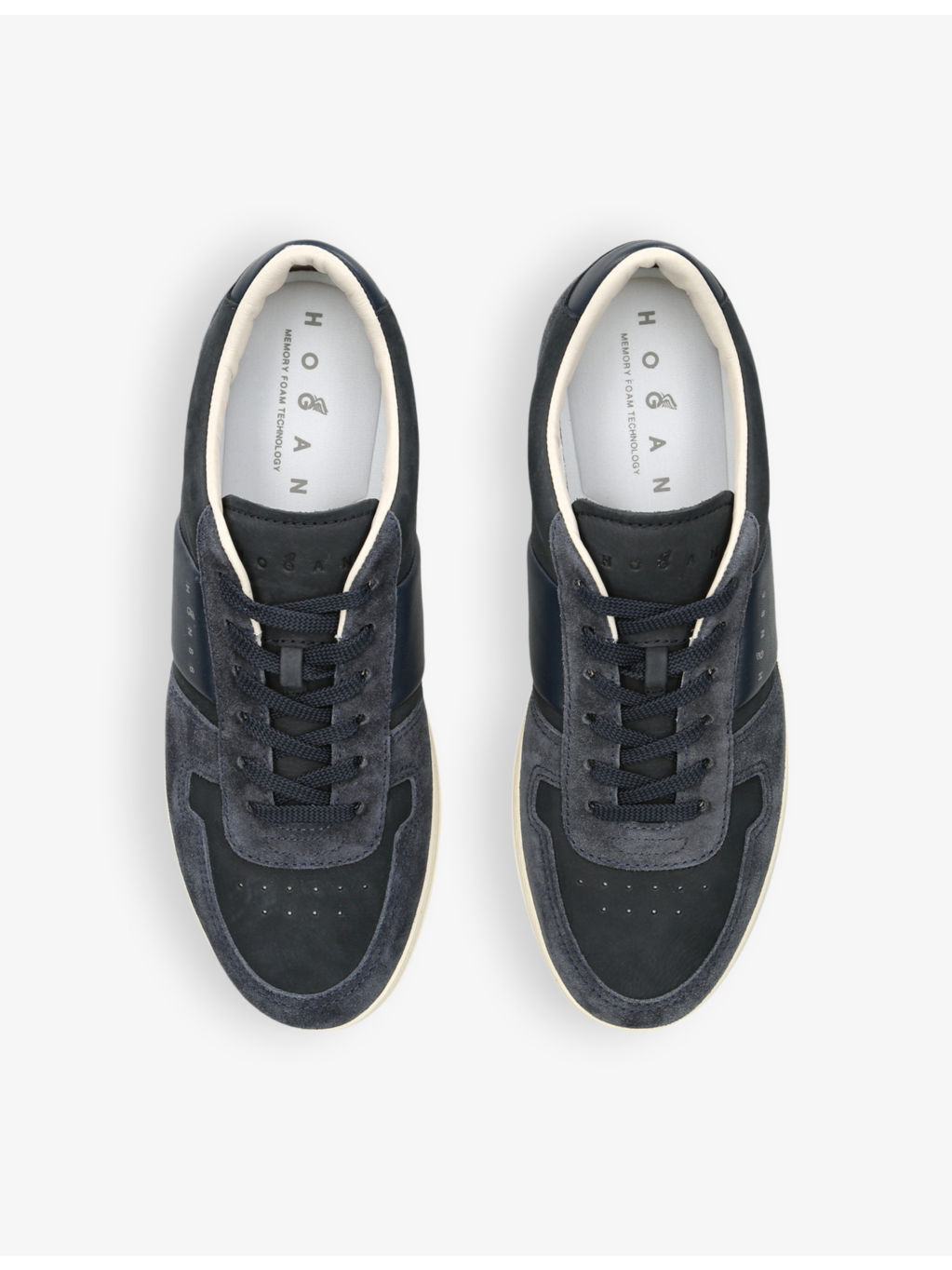 Fascia suede low-top trainers - 2