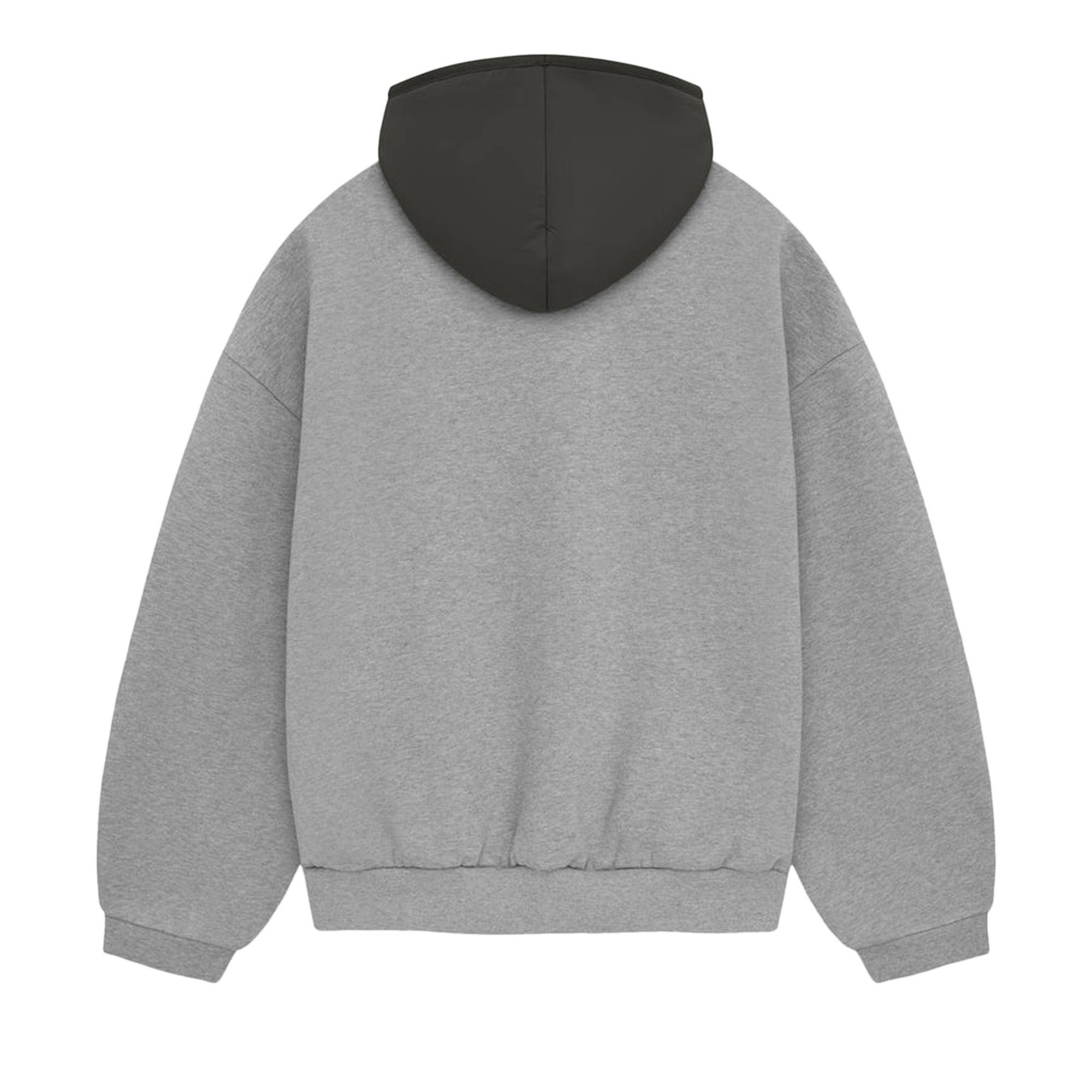 Fear of God Essentials Nylon Fleece Hoodie 'Dark Heather Oatmeal/Ink' - 2