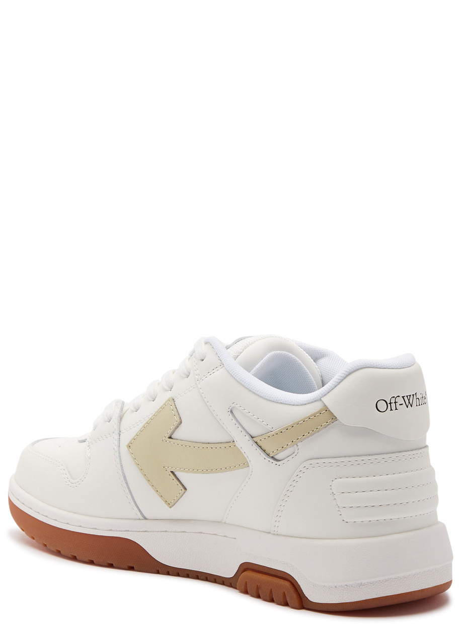 Out Of Office panelled leather sneakers - 2