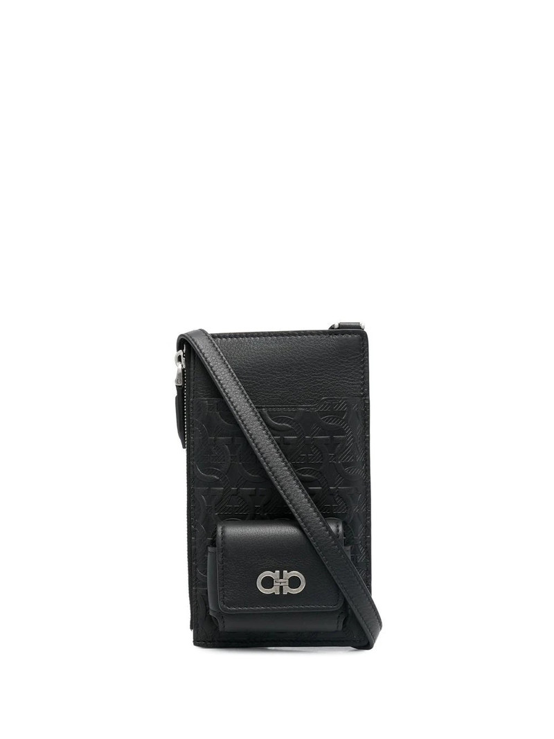 FERRAGAMO Gancini-plaque phone bag outlook