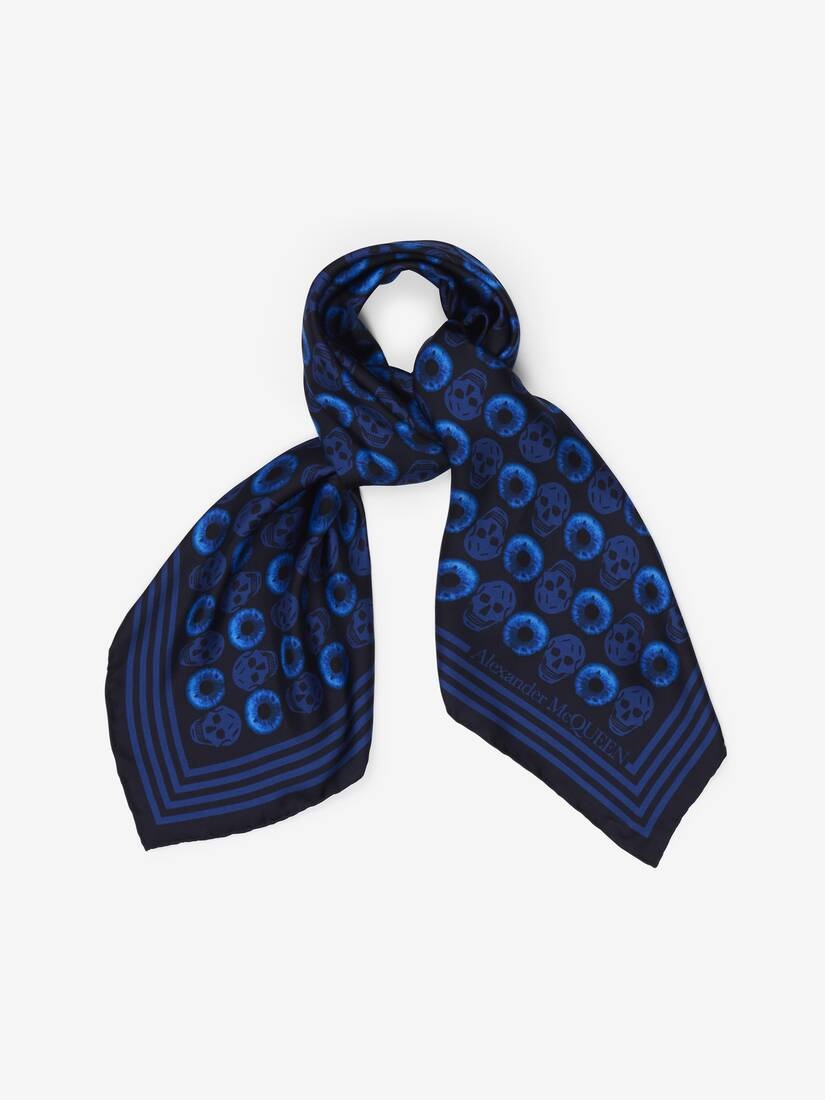 Women's Polka Iris Biker Foulard in Midnight Blue - Blue - 2