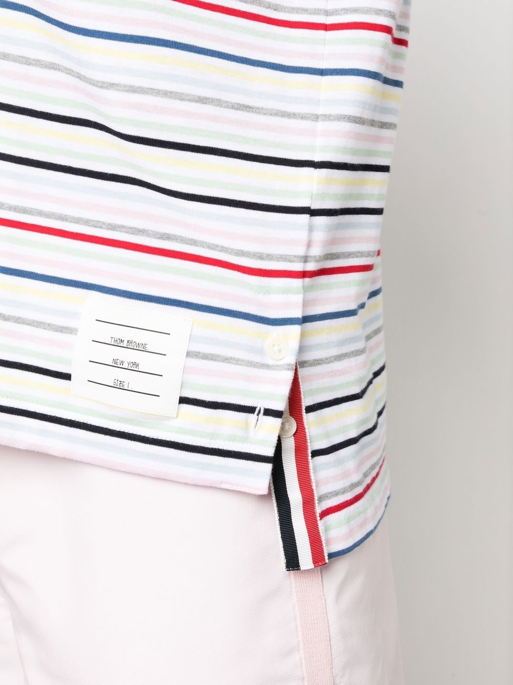 striped short-sleeve T-shirt - 5