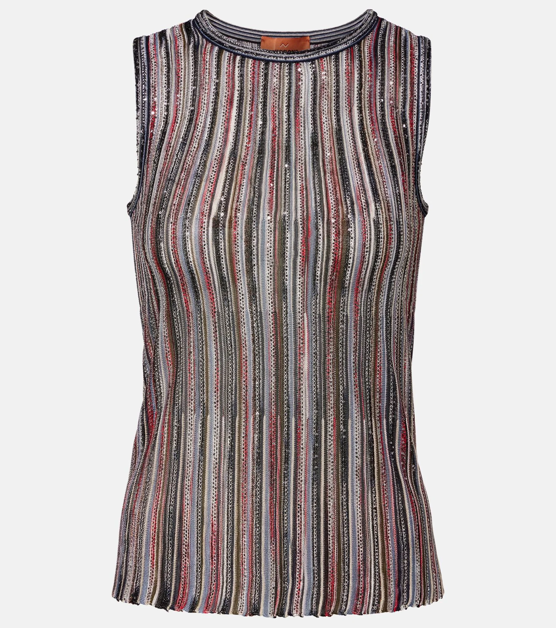 Sequined striped lamé maxi dress - 1