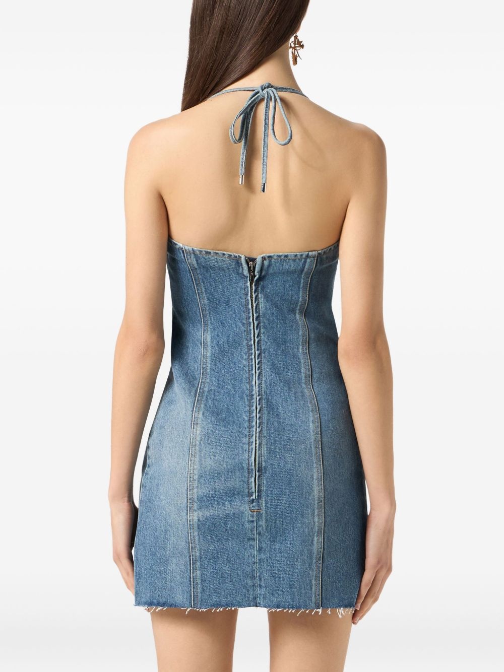 denim mini dress - 5