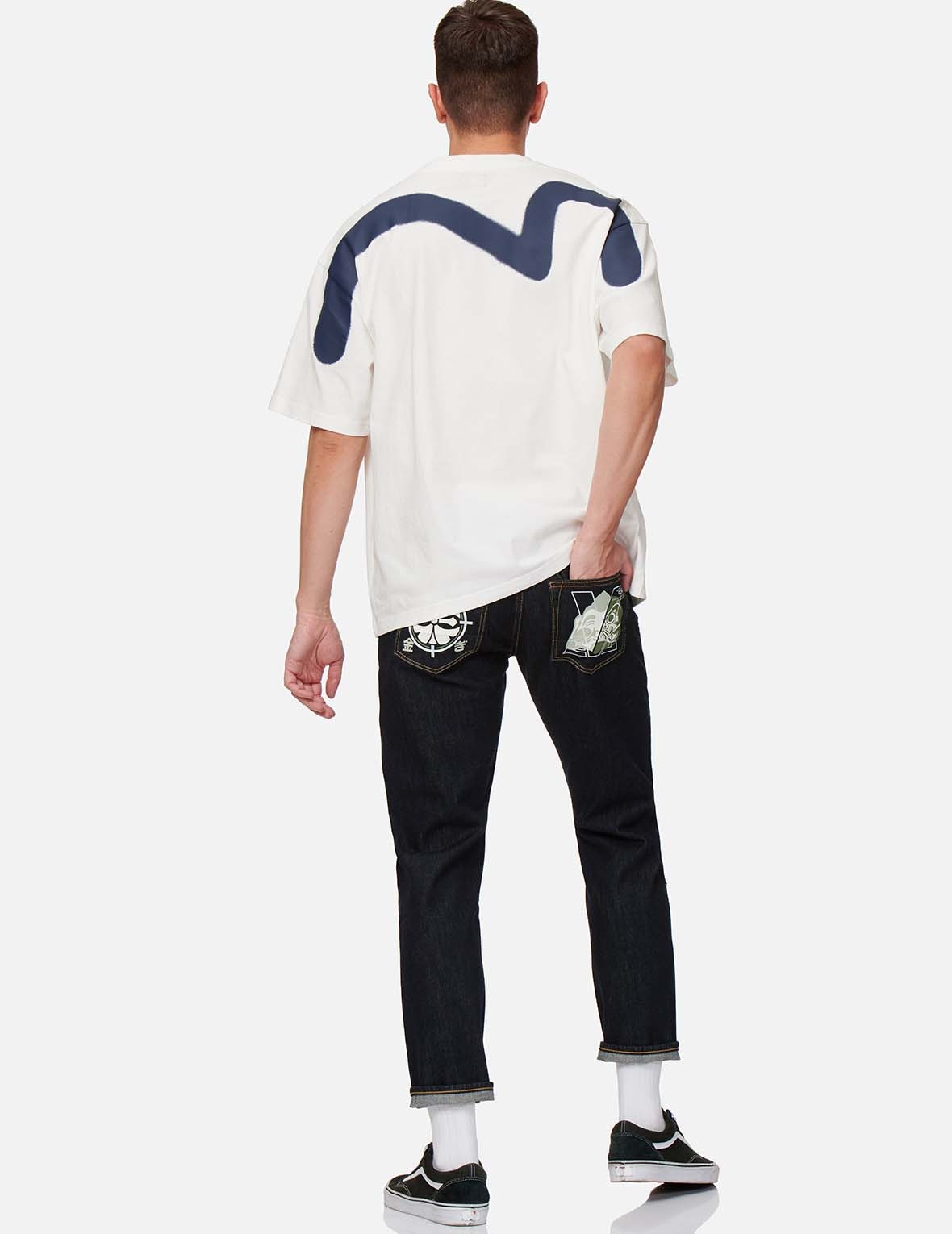 GODHEAD DARUMA AND KAMON SLIM STRAIGHT FIT JEANS #2010 - 5