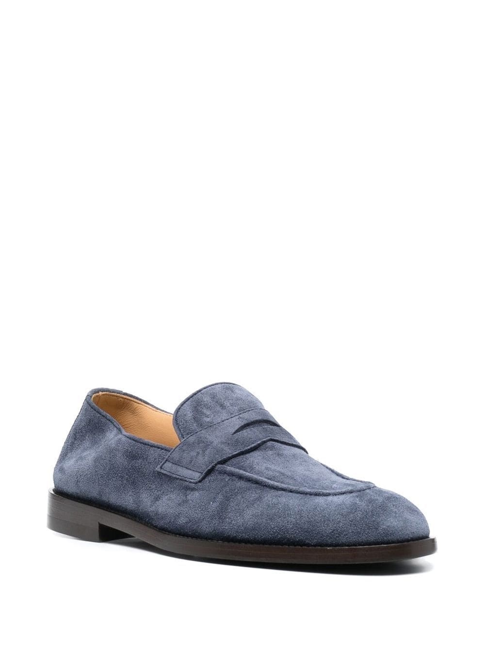 suede penny loafers - 2