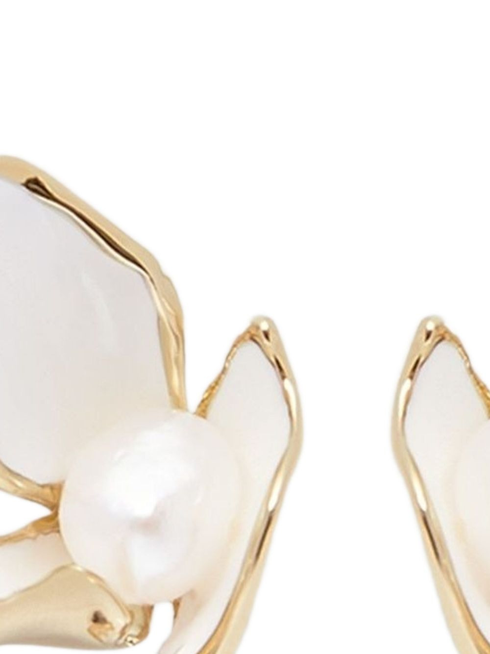flower pearl earrings - 2