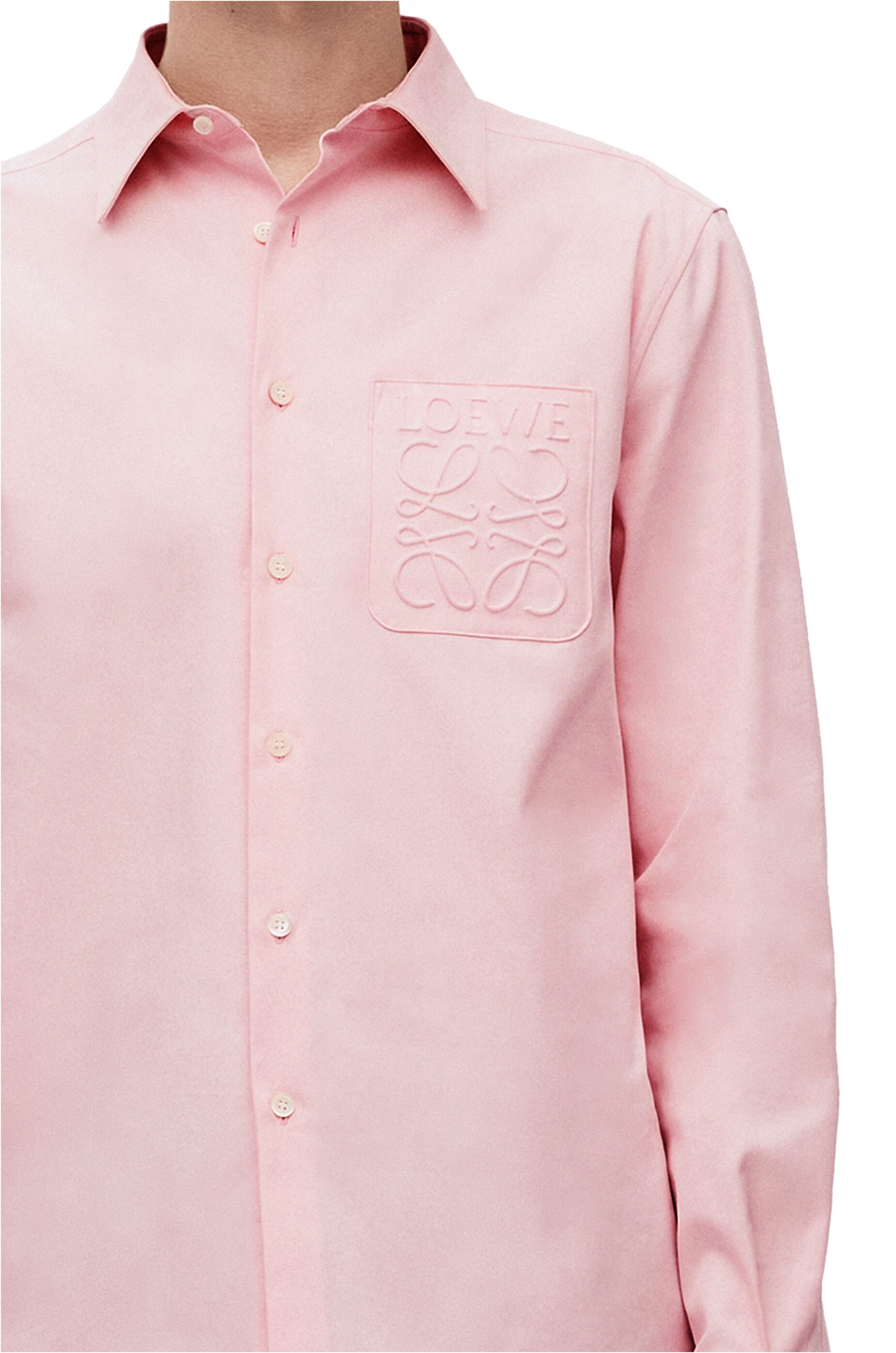 Anagram debossed shirt in cotton - 5