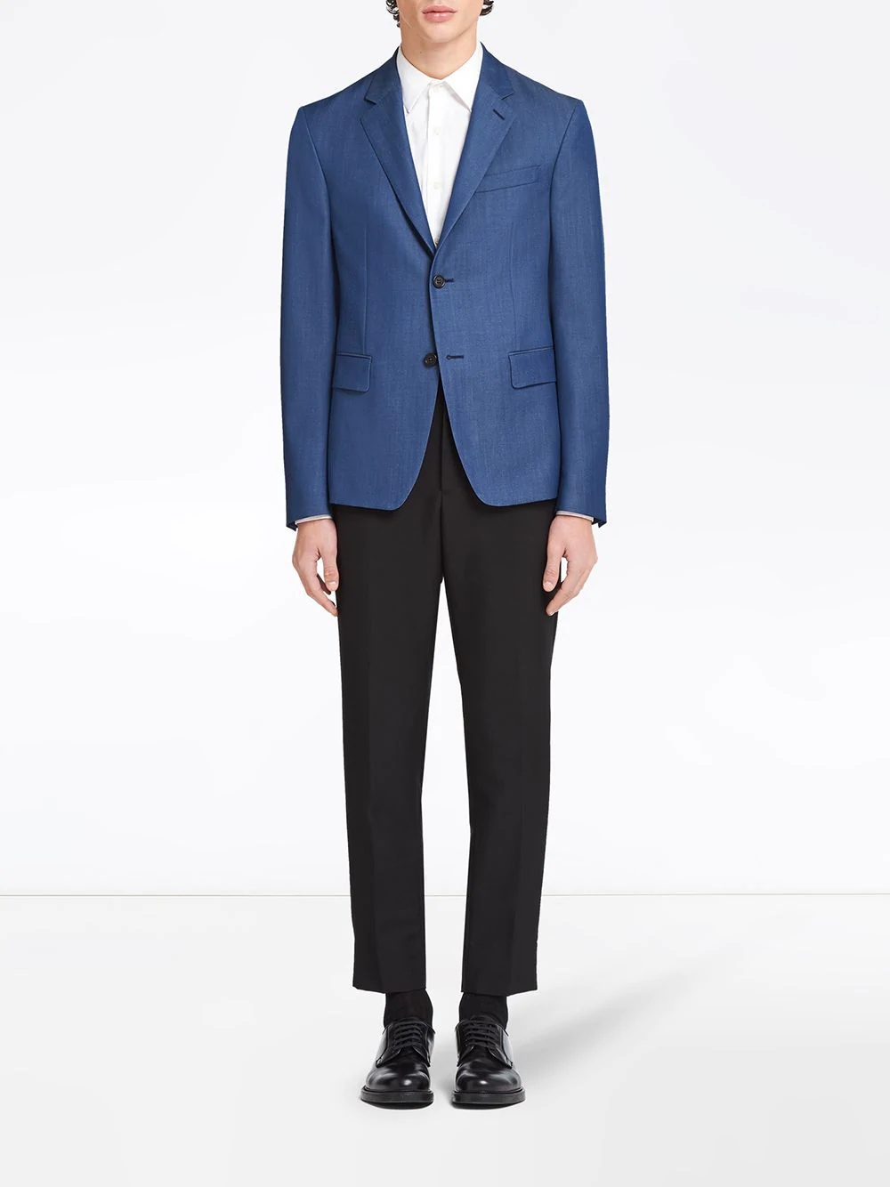 wool slim-fit blazer - 2