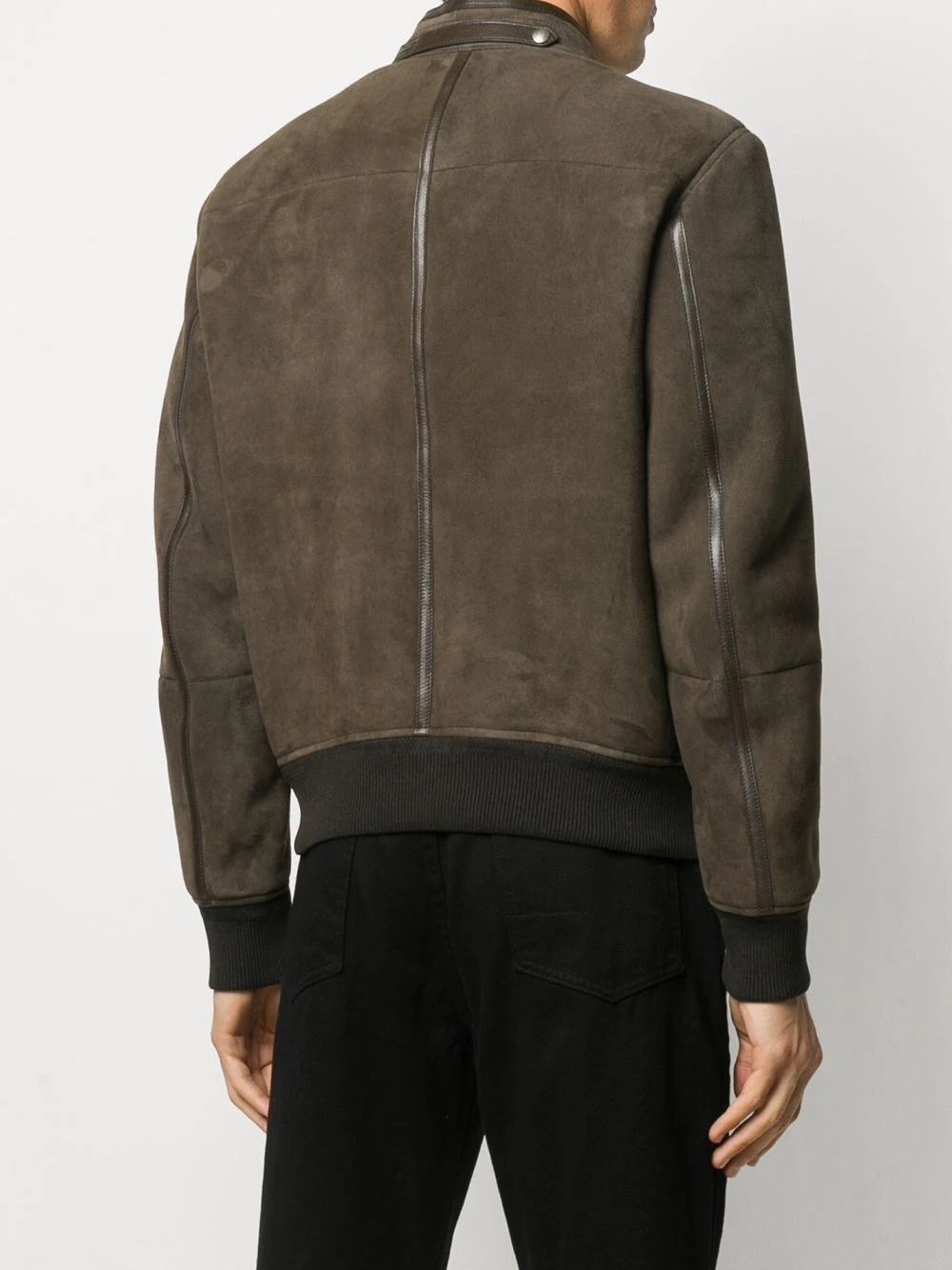 mock-neck bomber jacket - 4