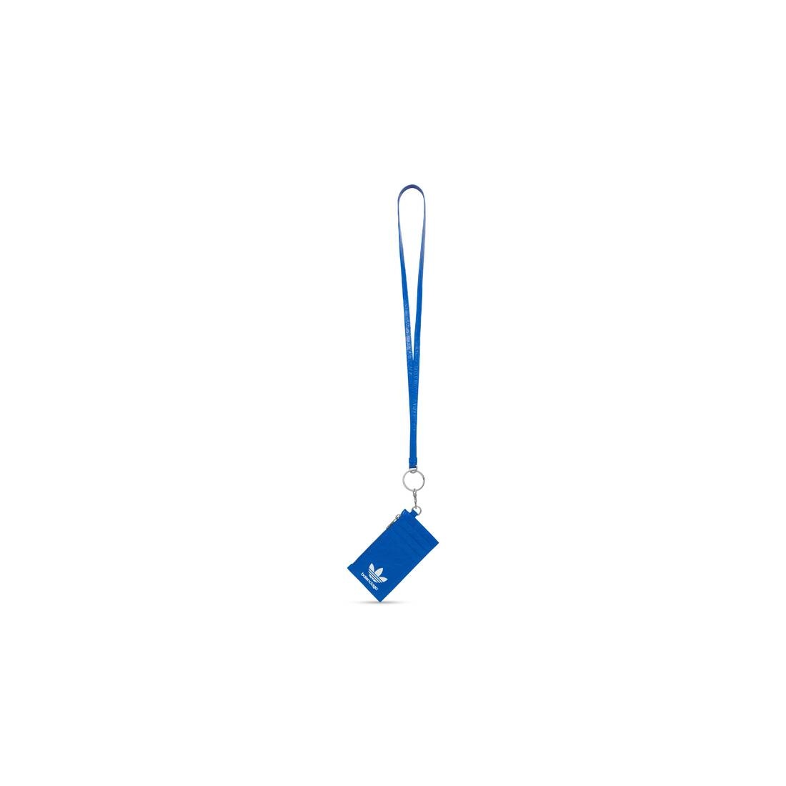 Men's Balenciaga / Adidas Card Case On Keychain in Blue - 3