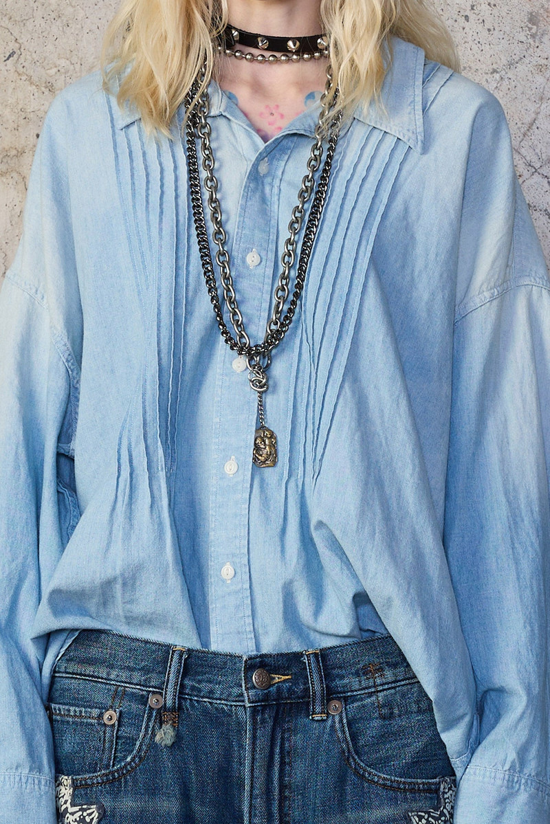 PINTUCK DROPNECK SHIRT 3