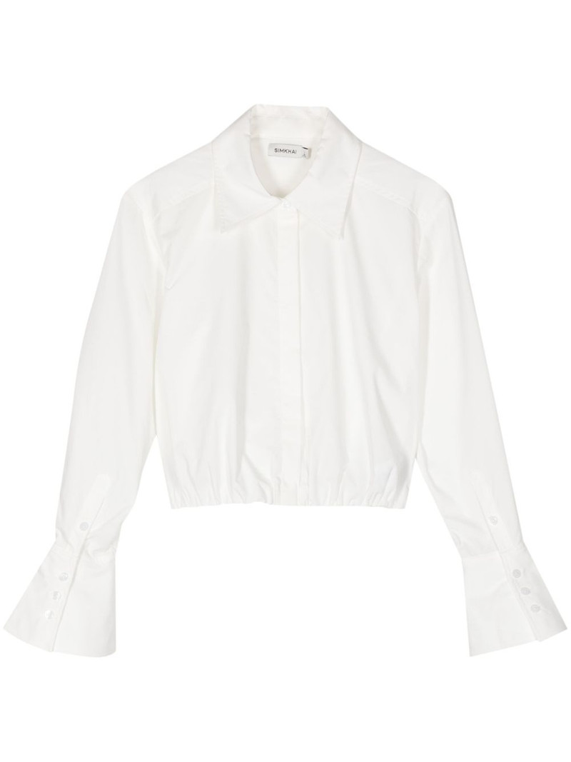 Blythe poplin cropped shirt 1