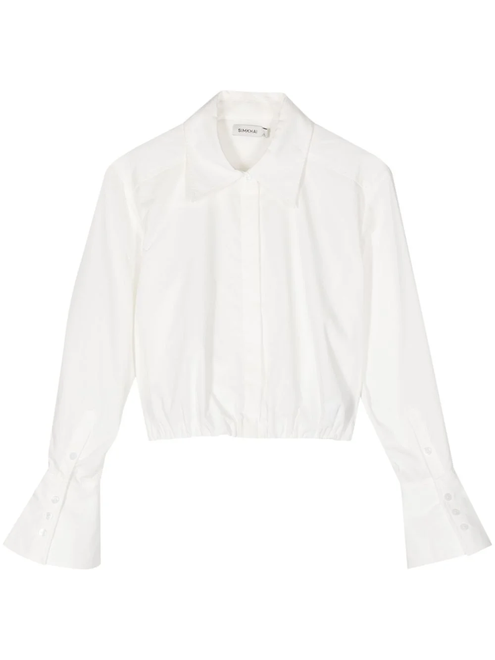 Blythe poplin cropped shirt - 1