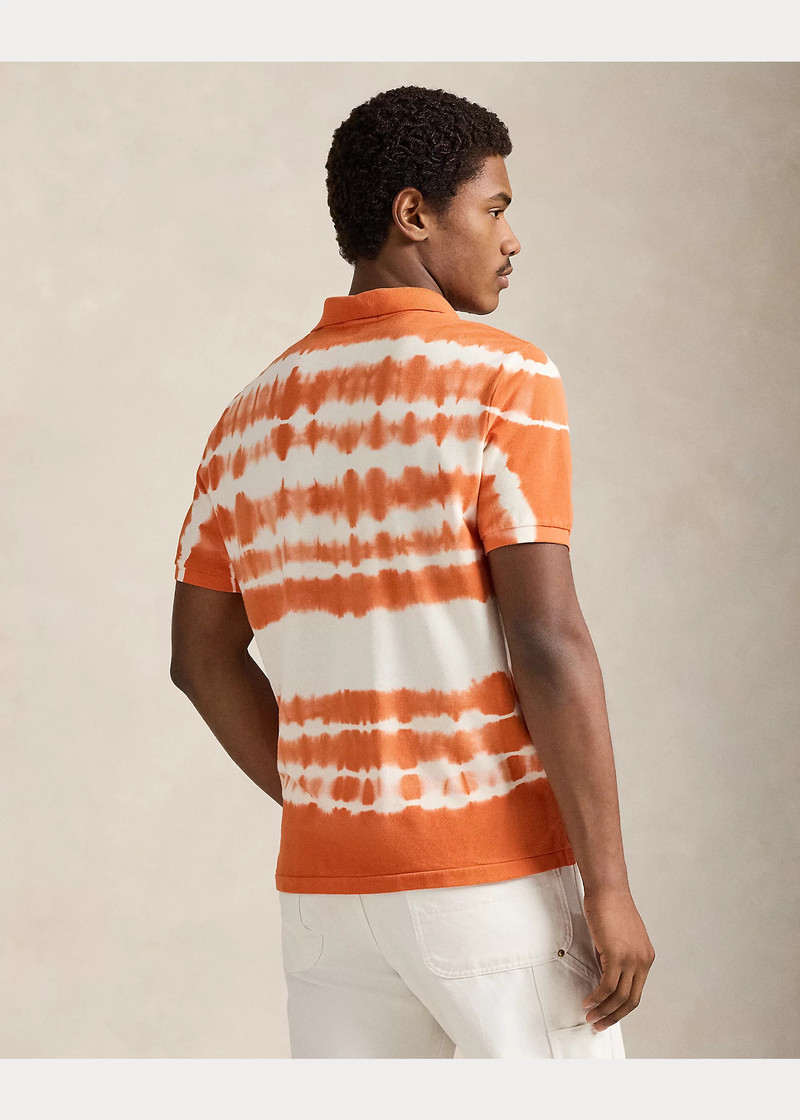 Classic Fit Tie-Dye Mesh Polo Shirt 4