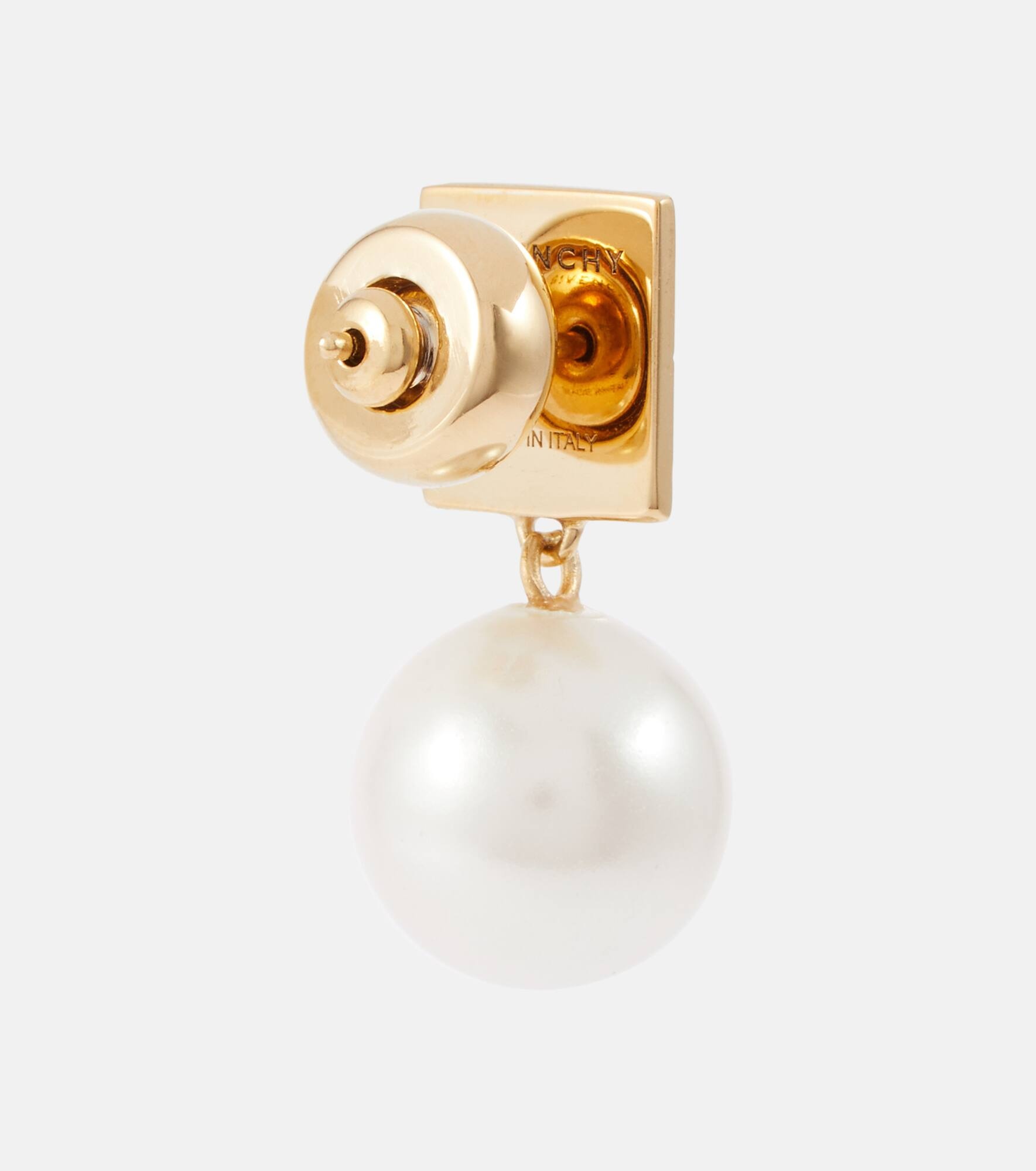 4G embellished brass earrings - 5