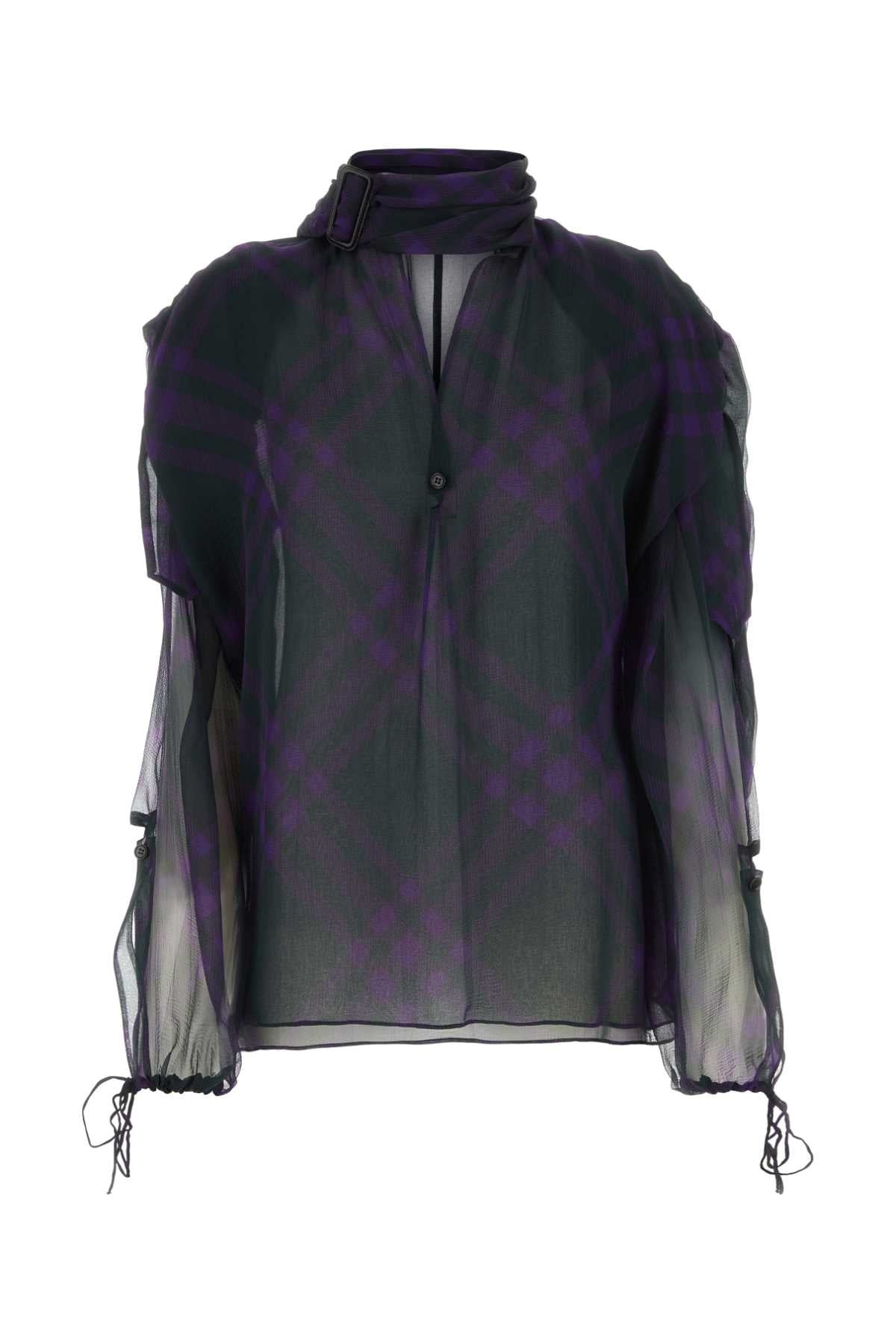 Burberry Women Printed Crepe Blouse - 1